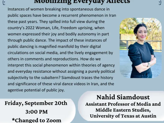 Nahid Siamdoust on Persian and Iranian Dance